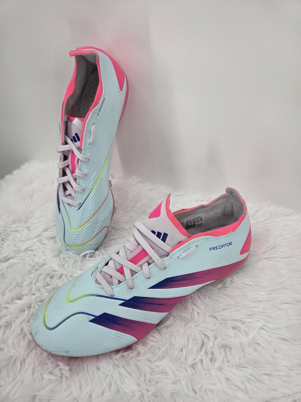 Adidas Predator League FG Soccer Cleats Men's US 7.5 UK 7 Blue Pink IH8724
